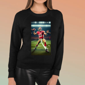 Brock Purdy San Francisco Quarterback Throwing Football Fan TShirt