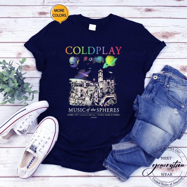 Coldplay Music Of The Spheres Estadio Cidade De Coimbra Prt 2023 T-Shirt