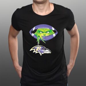 Grinch Ew People Baltimore Ravens Football Logo Christmas T-Shirtt