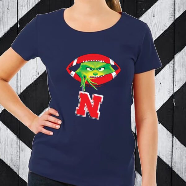 Grinch Ew People Nebraska Cornhuskers Christmas T-Shirt