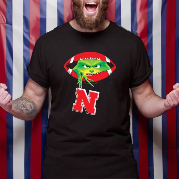 Grinch Ew People Nebraska Cornhuskers Christmas TShirt