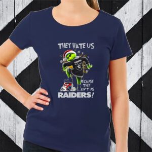 Grinch They Hate Us Because They Aint Us Las Vegas Raiders T-Shirt