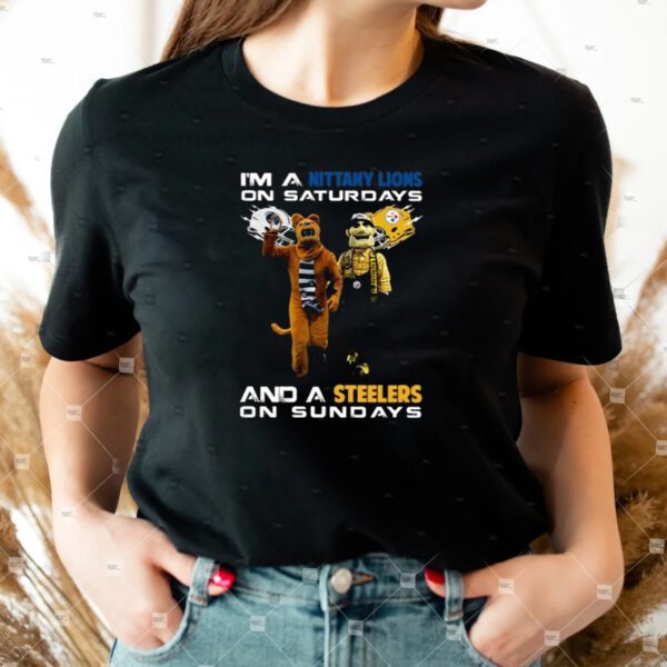 I’m A Nittany Lions On Saturdays And A Steelers On Sundays Shirts