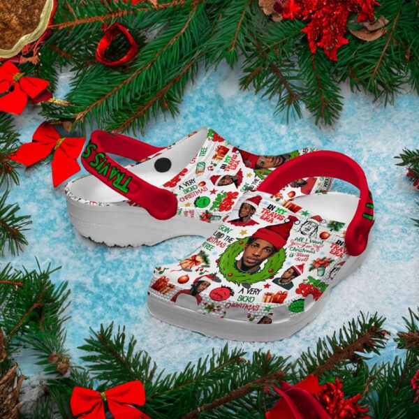 In My Travis Era All I Want For Christmas Travis Scott A Very Sicko Christmas Clogs Hot