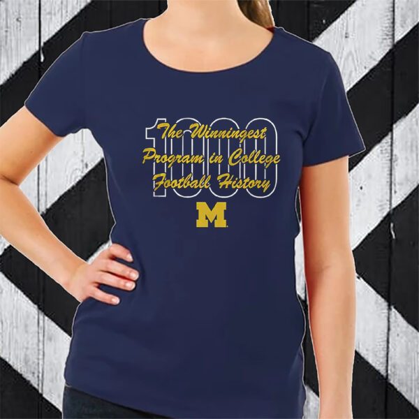 Michigan Football 1000th Victory Milestone T-Shirt