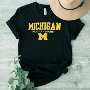 Michigan Wolverines Personalized Authentic Pick-A-Sport T-Shirt