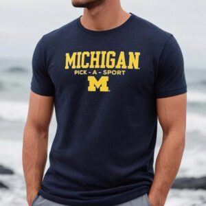 Michigan Wolverines Personalized Authentic Pick-A-Sport T-Shirts