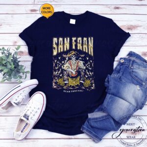 San Francisco Football Skeleton Dead Threads TShirt