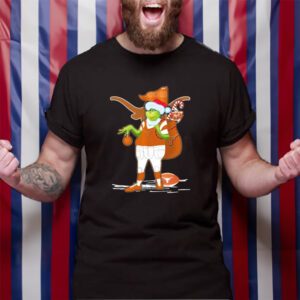 Santa Grinch Texas Longhorns Gift Christmas TShirt