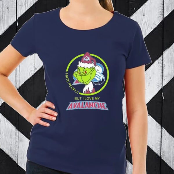 The Grinch I Hate People But I Love My Colorado Avalanche TShirt