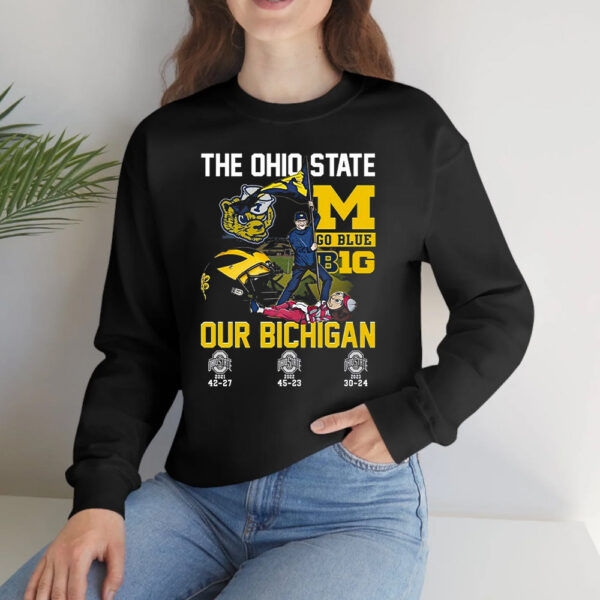 The Ohio State Go Blue B1g Our Bichigan T-Shirtt