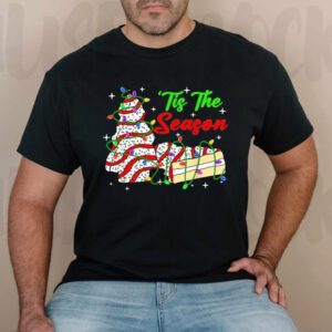 Tis’ The Season Christmas Tree Cakes Debbie Xmas T-Shirt