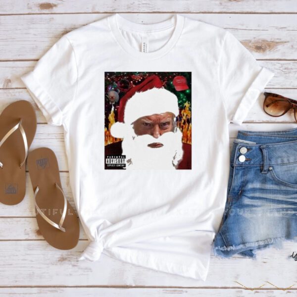 Trump Santa Mugshot Tacky Christmas T-Shirts