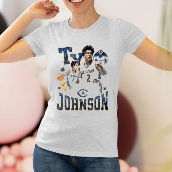 Ty Johnson UC Davis Aggies Basketball Vintage Shirts