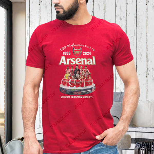 138th Anniversary 1886 – 2024 Arsenal Victoria Concordia Crescit T-Shirts