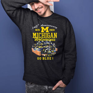 145th Anniversary 1879 2024 Michigan Wolverines Go Blue T-Shirts