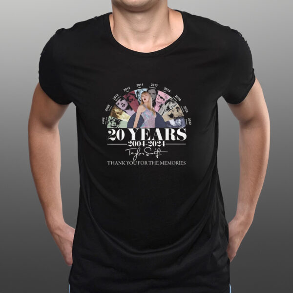 20 Years 2004 – 2024 Taylor Swift Thank You For The Memories Shirts