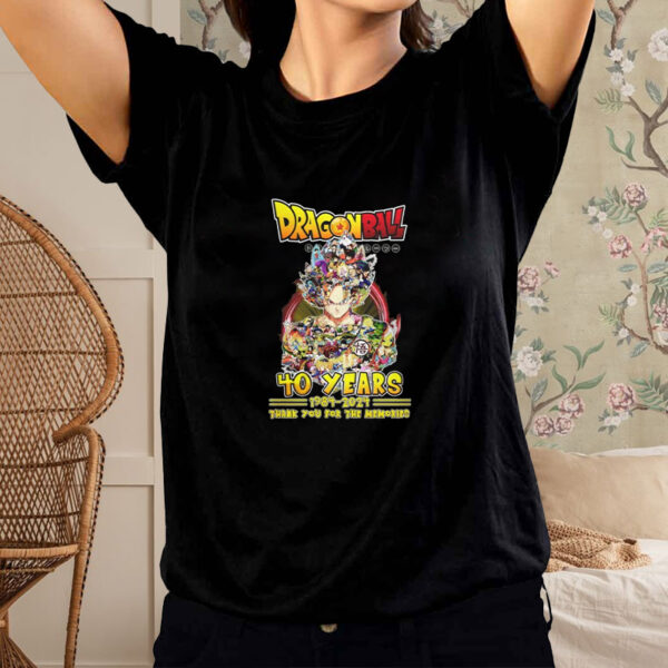 40 Years Of 1984 – 2024 Dragon Ball Thank You For The Memories T-Shirt1