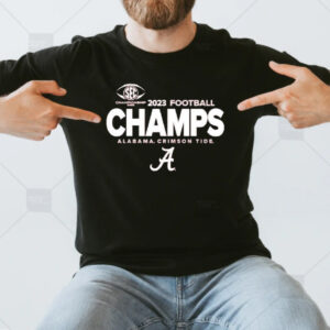 Alabama Crimson Tide Blue 84 2023 Sec Football Conference Champions Locker Room T-Shirts