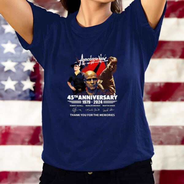 Apocalypse Now 45th Anniversary 1979 – 2024 Thank You For The Memories T-Shirt