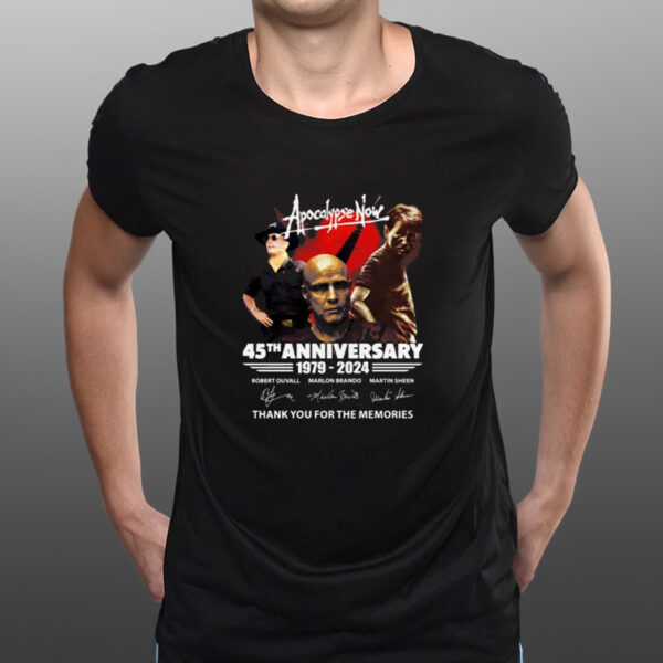 Apocalypse Now 45th Anniversary 1979 – 2024 Thank You For The Memories T-Shirts