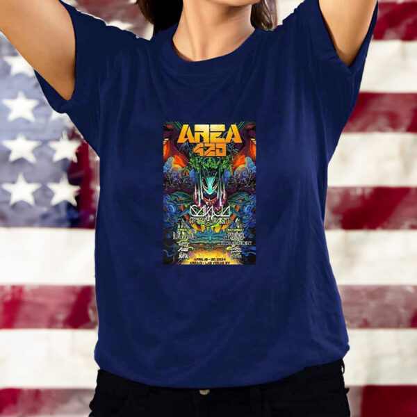 Area 420 Apr 19-20 2024 Area15 Poster T-Shirt