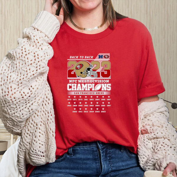 Back To Back 2023 NFC West Division Champions Shirt