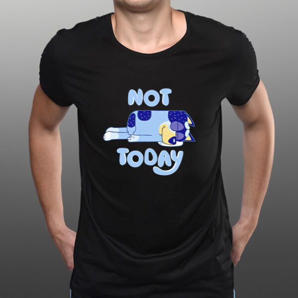 Bandit Heeler sleeping not today Bluey shirts