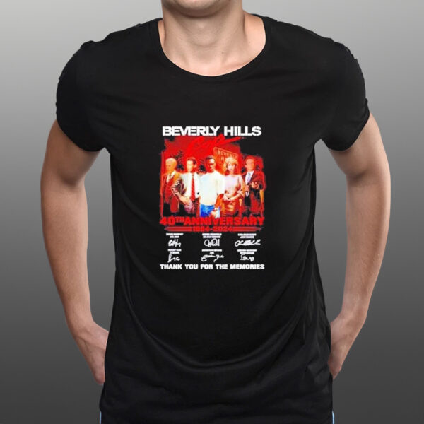 Beverly Hills Cop 40th Anniversary 1984-2024 Thank You For The Memories T-Shirts