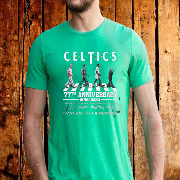 Celtics 77th Anniversary 1946 – 2023 Thank You For The Memories T-Shirts