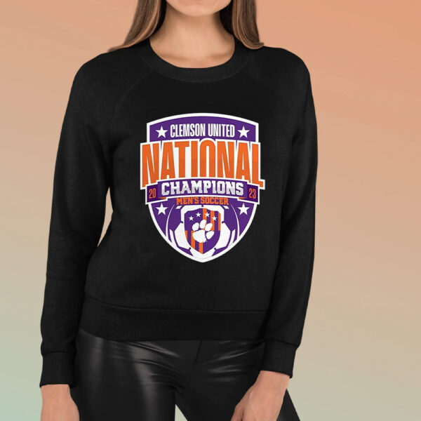 Clemson Tigers Unisex 2023 Ncaa Mens Soccer National Champions Logo Shirt