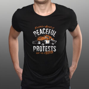 FIERY BUT MOSTLY PEACEFUL TEE SHIRTs