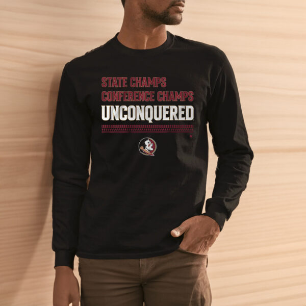 FSU Football Unconquered State & Conference Champs Shirts