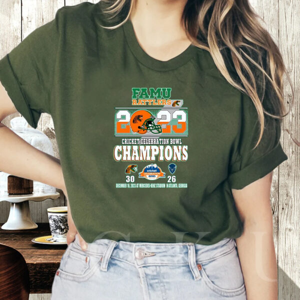 Famu Rattlers 2023 Cricket Celebration Bowl Champions Florida Shirt