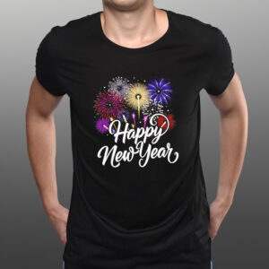 Fireworks colorful New Years Eve Happy New Year 2024 shirts