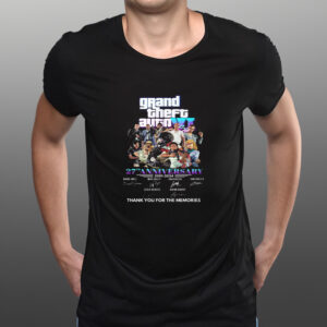 Grand Theft Auto VI 27th Anniversary 2001 – 2024 Thank You For The Memories T-Shirt