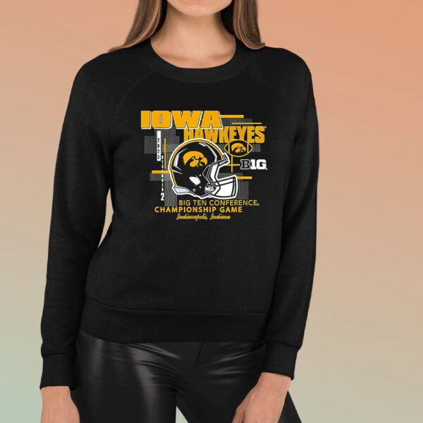 Iowa Hawkeyes Big Ten Championship 2023 Football Helmet T-Shirt