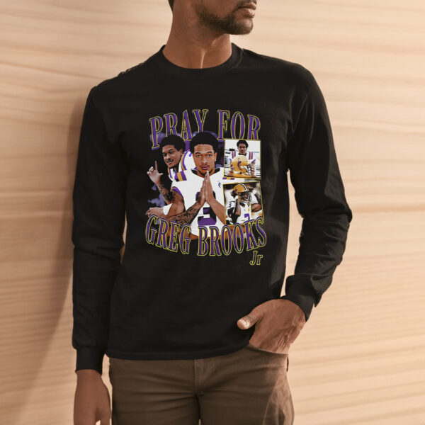 Jayden Daniels Pray For Greg Brooks Jr Shirt