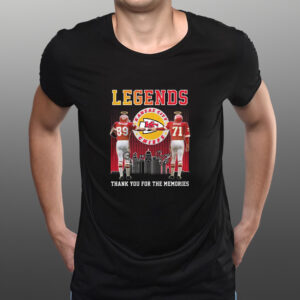 Legends Kansas City Chiefs Taylor And Budde Thank You For The Memories T-Shirts - Copy