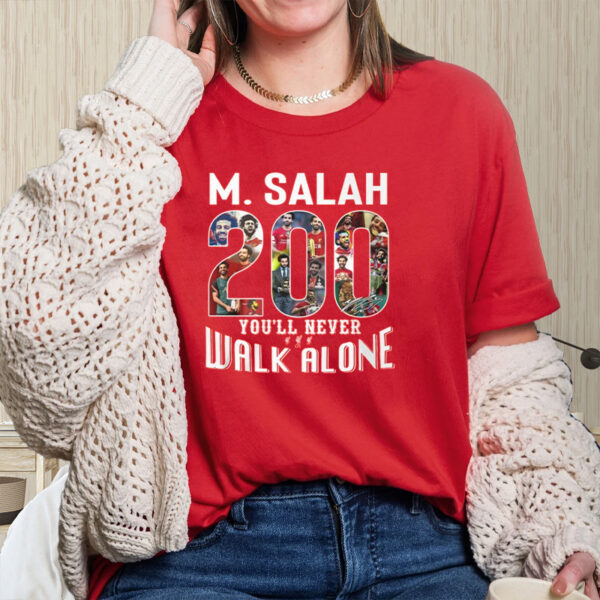 M. Salah 200 Goal You’ll Never Walk Alone T-Shirt