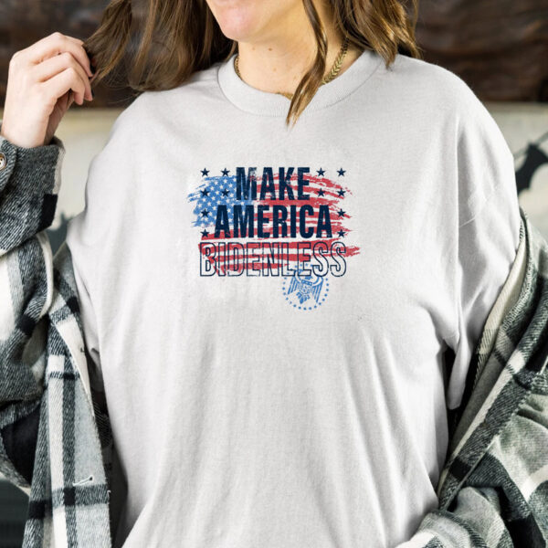 MAKE AMERICA BIDENLESS - WOMENS TEE SHIRT