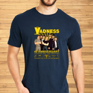 Madness 49th Anniversary 1976 – 2025 Thank You For The Memories T-Shirt2