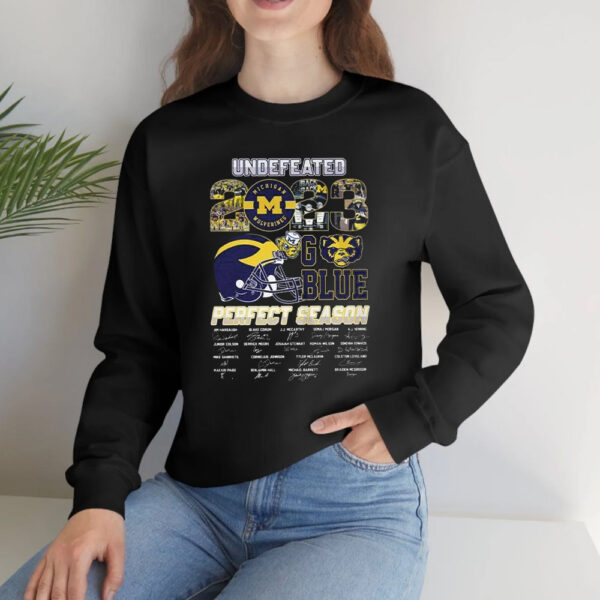 Michigan Wolverines Undefeated 2023 Perfect Season Go Blue T-Shirtt