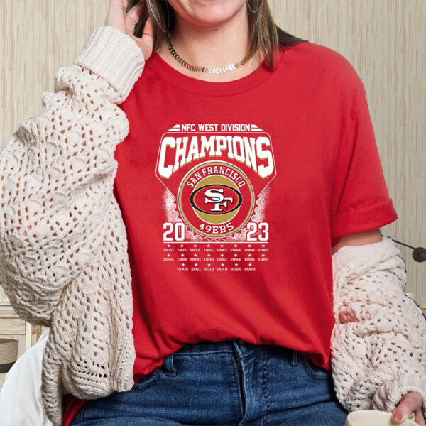 NFC West Division Champions 2023 San Francisco 49ers T-Shirt