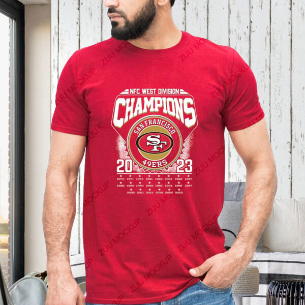 NFC West Division Champions 2023 San Francisco 49ers T-Shirts