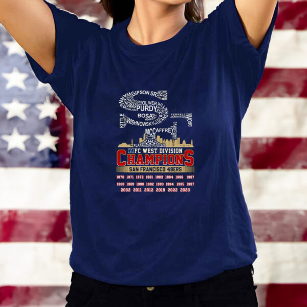 NFC West Division Champions San Francisco 49ers T-Shirt - Copy