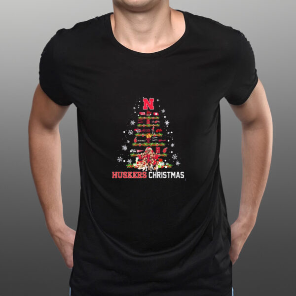 Nebraska Volleyball Huskers Christmas Tree Shirt