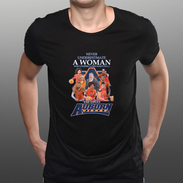 Never Underestimate A Woman Who Understands Basketball And Loves Auburn Shirts