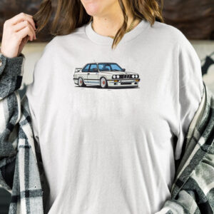 Official White E30 3 Series Sports Car T-shirt