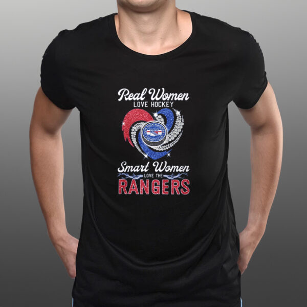 Real Women Love Hockey Smart Women Love The Rangers Shirts